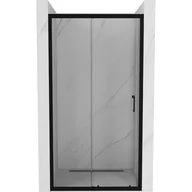 Ścianki i drzwi prysznicowe - Mexen Apia drzwi prysznicowe rozsuwane 145 cm, transparent, czarne - miniaturka - grafika 1