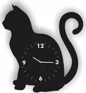 Wyposażenie pokoiku dziecięcego - naSciane Zegar ścienny KOT kotek kotki na prezent wyprzedaż - miniaturka - grafika 1