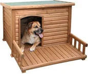 Budy dla psów - Kerbl KERBL Buda dla psa z tarasem, lakierowana - miniaturka - grafika 1