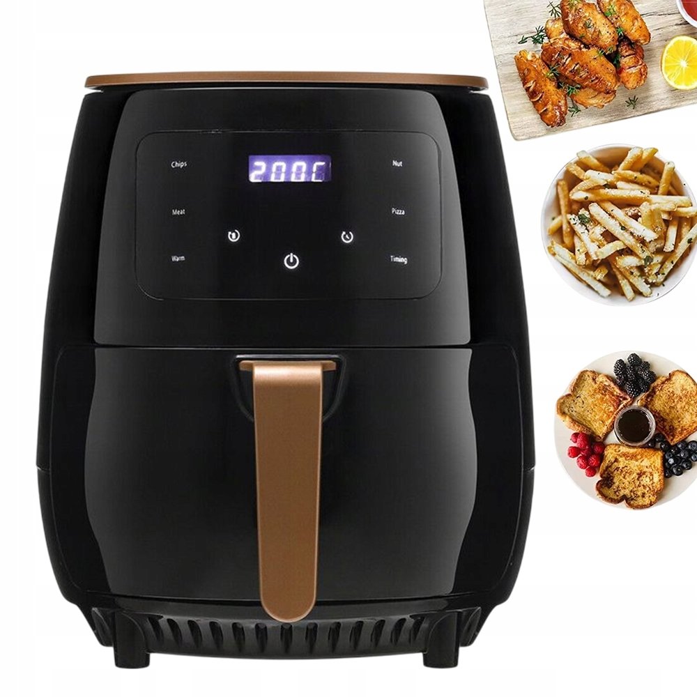 Frytkownica Beztłuszczowa Frytownica Duża Mocna Air Fryer 2400W XL 6L
