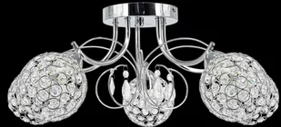 ELEM Elegancka lampa sufitowa z kryształkami do salonu 8965/5 8C z serii WENUS - Lampy sufitowe - miniaturka - grafika 1
