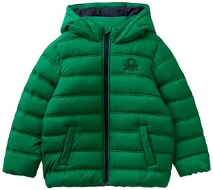 United Colors of Benetton Kamizelka dla dzieci i młodzieży, Verde Bosco 1u3, S - Kurtki i płaszcze dla chłopców - miniaturka - grafika 1