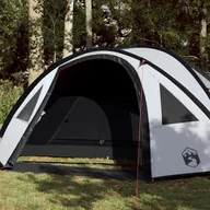 Namioty - vidaXL Namiot kempingowy, 4-os., biały, 300x250x132 cm, tafta 185T - miniaturka - grafika 1