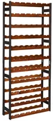 Regały - Drewniany regał na wino czarny + brąz B6-T34 - miniaturka - grafika 1