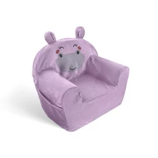 ALBERO MIO Fotelik piankowy Animals Hippo - Krzesełka i taborety dla dzieci - miniaturka - grafika 1
