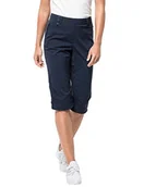 Spodnie damskie - Jack Wolfskin Damskie Spodnie Softshellowe Activate Light 3/4 Pants Elastyczne, Oddychające, Wodoodporne, Outdoorowe Spodnie Softshellowe - miniaturka - grafika 1