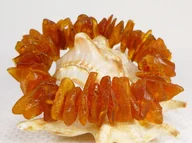 Bransoletki - 5915-29 Bransoleta Bursztyn Ba�tycki nieoszlifowany - miniaturka - grafika 1