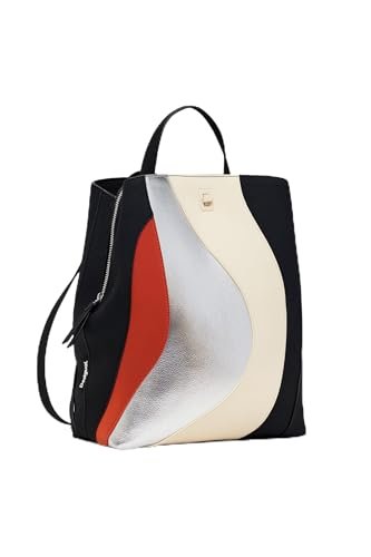 Desigual Women's Accessories PU plecak średni, Wykończenie materiału, jeden rozmiar