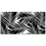 Podkładki na biurko - Mata ochronna na blat Czarne liście palmy 120x60 cm, Dywanomat - miniaturka - grafika 1