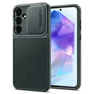 Etui i futerały do telefonów - Etui SAMSUNG GALAXY A55 5G Spigen Optik Armor Abyss Green - miniaturka - grafika 1