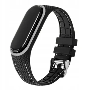 Pasek z elastomeru LIFESTYLE do XIAOMI Mi Band 7 czarny 03 - Akcesoria do smartwatchy - miniaturka - grafika 1