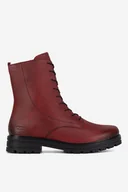 Botki damskie - REMONTE D2278-36 CZERWONY - miniaturka - grafika 1