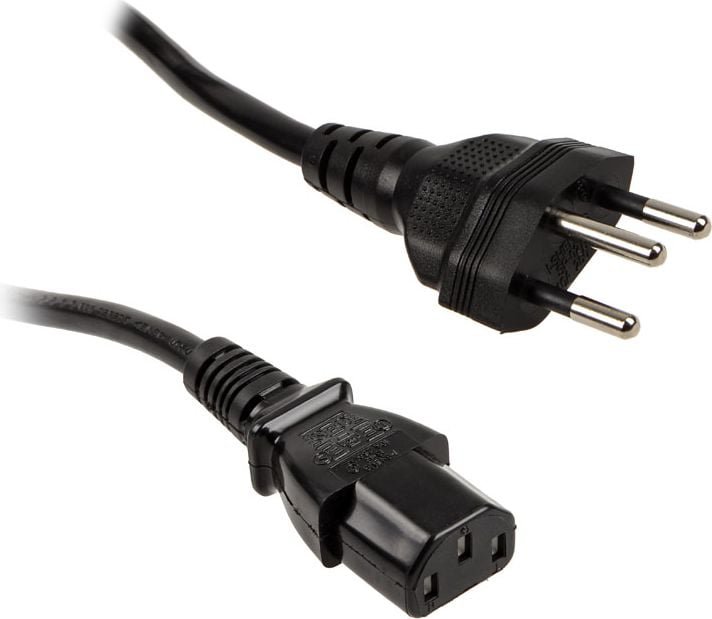 Kabel zasilający Kolink typ Szwajcaria, C13, 1.8m KKTPCH01C13