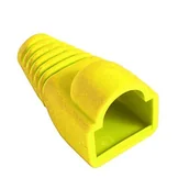 Złącza, przejściówki, adaptery - Osłona wtyku modularnego 8p8c żółta - miniaturka - grafika 1