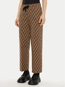 Spodnie damskie - JOOP! Spodnie materiałowe 30044787 Brązowy Regular Fit - miniaturka - grafika 1