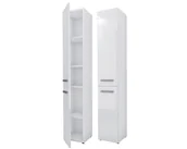 Szafki łazienkowe - Meble łazienkowe Bagnoli SLIM II biała matowa/ biała połysk- Szafka stojąca, kolumna łazienkowa, półka, D: 30 cm, W: 174 cm, Sz: 30 cm - miniaturka - grafika 1