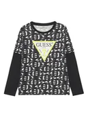 Bluzki damskie - Guess Bluzka L5YI04 K8HM4 Czarny Regular Fit - miniaturka - grafika 1