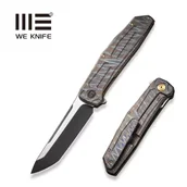 Noże - Nóż składany WE Knife Shadowfire Tiger Stripe Titanium, Black Stonewashed / Satin CPM 20CV by Rafal Brzeski (WE22035-4) - miniaturka - grafika 1