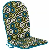 Poduszki ogrodowe - Patio Poduszka na krzesło ogrodowe  Ben Hoch D001-31PB / H010-12PB Biało-zielono-żółty - miniaturka - grafika 1