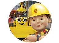 Ciasta i półprodukty do ciast - Dekoracyjny opłatek tortowy Bob Budowniczy - 20 cm - miniaturka - grafika 1