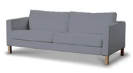 Pokrowce na meble - Dekoria pl pl Pokrowiec na sofę Karlstad 3-osobową nierozkładaną krótki Slade Grey szary) 204 x 89 x 64 cm Cotton Panama 615-702-07 - miniaturka - grafika 1