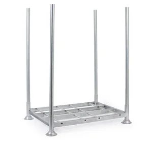 Regał kolumnowy, możliwość układania w stosy, 1060 x 1395 x 1960 mm - Szafy i regały magazynowe - miniaturka - grafika 1