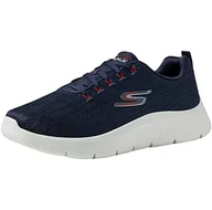 Trampki męskie - Skechers Męskie trampki 216481 NVRD, granatowe tekstylne/czerwone wykończenie, 6,5 UK - miniaturka - grafika 1