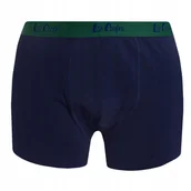 Majtki męskie - Lee Cooper Bokserki Męskie 9541 Navy Green M - miniaturka - grafika 1