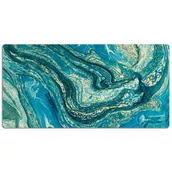 Podkładki na biurko - Mata ochronna na blat Abstrakcja niebieska 120x60cm, Dywanomat - miniaturka - grafika 1