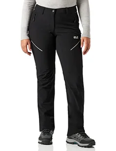 Jack Wolfskin Unisex's Gravity Slope spodnie damskie, czarne, 72 1504143 - Spodnie damskie - miniaturka - grafika 1