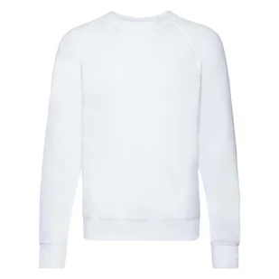 Bluza męska Lightweight Raglan Sweat Fruit of the Loom - Biały XXL - Bluzy męskie - miniaturka - grafika 1