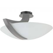Lampy sufitowe - KET LAMPA sufitowa szklana OPRAWA loftowa szara biała - miniaturka - grafika 1