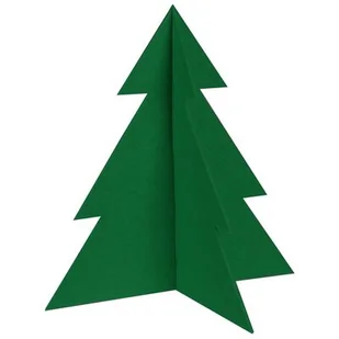 Choinka stojąca dekoracja filc PINE 29 x 30 cm zielony - Ozdoby bożonarodzeniowe - miniaturka - grafika 1