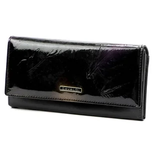 Portfel damski z elementami ze skóry naturalnej Cavaldi PN22 YM - Portfele - miniaturka - grafika 1