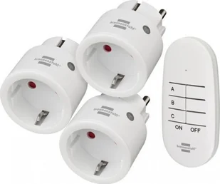 Brennenstuhl Brennenstuhl Comfort-Line Remote Control Socket Set Mini 3+1 - Systemy inteligentnych domów - miniaturka - grafika 1