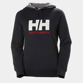 Bluzy damskie - Bluza Helly Hansen W HH Logo Hoodie granatowa - M - miniaturka - grafika 1