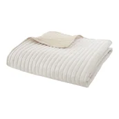 Narzuty - Beżowa narzuta pikowana 220x230 cm Stripe – Catherine Lansfield - miniaturka - grafika 1