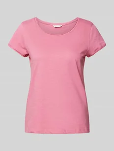 T-shirt o kroju regular fit z czystej bawełny - Koszulki i topy damskie - miniaturka - grafika 1