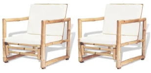 Zestaw bambusowych krzeseł ogrodowych Z5-B80 - Meble ogrodowe - miniaturka - grafika 1