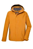 Kurtki męskie - killtec Męska kurtka funkcyjna/kurtka outdoorowa z odpinanym kapturem KOS 87 MN JCKT_XENIOS, inka Gold, 3XL, 43281-000 - miniaturka - grafika 1