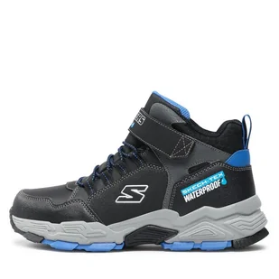 Sneakersy Skechers Drollix Venture Rush 406418L/BKRY Czarny - Buty dla chłopców - miniaturka - grafika 1