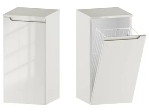 Słupek Łazienkowy ETH 35 cm K Prawy - Kaszmir Wysoki Połysk - Szafki łazienkowe - miniaturka - grafika 1