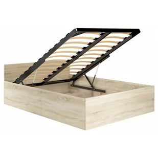 Fabryka mebli akord Łóżko 160x200 CLP ze stelażem podnoszonym Dąb Sonoma - Łóżka - miniaturka - grafika 1