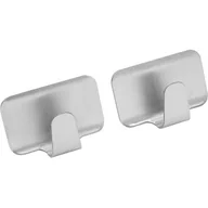 Wieszaki łazienkowe - Fackelmann Haczyki inox samoprzylepne 2 szt. 61281 - miniaturka - grafika 1