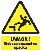 Akcesoria BHP - ZOO-29 - UWAGA niebezpieczeństwo upadku - ZNAK BHP - miniaturka - grafika 1