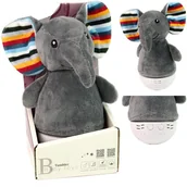 Zabawki sensoryczne - Wańka wstańka sensoryczna zabawka lampka Słoń usypiacz - miniaturka - grafika 1