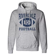 Piłka nożna - Popgear Męska bluza z kapturem Riverdale RHS piłkarska bluza z kapturem wrzosowy szary bluza z kapturem, szary, S - miniaturka - grafika 1