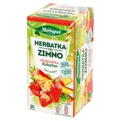Herbata - Herbapol Herbapol Herbatka na zimno truskawka rabarbar 36 g (20 x 1,8 g) - miniaturka - grafika 1