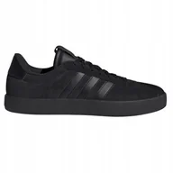 Buty sportowe męskie - Buty męskie trampki sportowe adidas VL Court ID9184 zamszowe czarne 42 2/3 - miniaturka - grafika 1