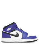 Buty dla chłopców - Nike Sneakersy Air Jordan 1 Mid (GS) DQ8423 402 Niebieski - miniaturka - grafika 1